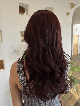 ソンリエ 青竹店(SONRiE) ワインレッドヘアー