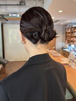 【徳岡】ヘアセットタイトヘアお呼ばれヘア参列ヘア