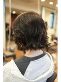 ボブレイヤーボブパーマウルフパーマ外国人風パーマウルフカット