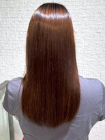 ビューティシモ 所沢(Beautissimo) ベージュカラー 縮毛矯正 髪質改善 セミロング ツヤ髪