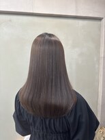 ファビ 渋谷(Fab)&nbsp;くびれヘア/暗めカラー/アプリコットオレンジ/縮毛矯正