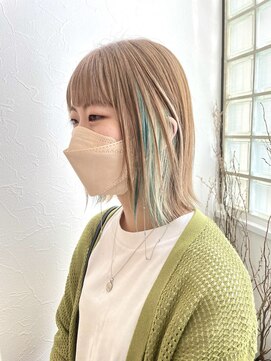 ロマーリ 岡山店(LOMARLIE) 20代30代インナーカラーデザインカラー岡山ダブルカラー