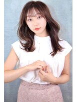 アッシュ 鷺沼店(Ash)&nbsp;「大人可愛いシースルーバングの柔らかウェーブ」