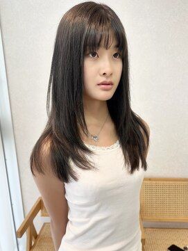 トレヘアー 京都 烏丸(tRe hair) レイヤーカット　ハイライト　インナーカラー　イルミナ　韓国