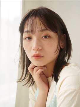 トリッカ 銀座(tricca) 外はねボブ/くびれミディ/顔まわりレイヤー/艶カラー