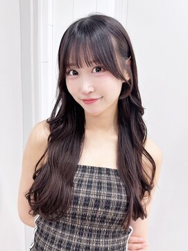 アルバム 池袋(ALBUM) 顔周りレイヤー前髪カットロングココアベージュ_F1169