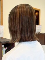 クラップス 横須賀中央店(CLAPS)&nbsp;横須賀中央ハンサムショートボブ白髪ぼかしハイライト白髪染め