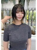 【レイヤーボブ×インナーカラー】
