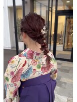 アース 酒田店(HAIR&MAKE EARTH)&nbsp;卒業式の袴着付けとヘアセット！
