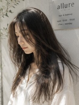 アリュール(ALLURE)の写真/【ケラスターゼトリートメント導入サロン☆】1％のサロンしか取り扱えないラグジュアリーな髪の体験を…♪