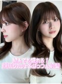 おろしても結んでもかわいい顔周りカット&くびれレイヤー