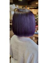 エイチエムヘアーホーム 池袋2号店(H M hair home) ダークパープル/ショートボブ/ハッシュレイヤーボブ/前髪/韓国