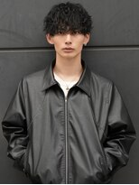 テン 心斎橋(tenn.)&nbsp;難波シャドウパーマメンズマッシュウルフカット波巻きパーマ色気