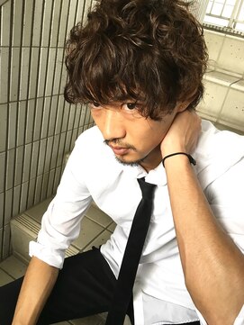 アンフィフォープルコ(AnFye for prco) 【AnFyeforprco】無造作ニュアンスパーマ × ツーブロック