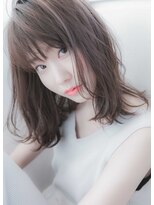 ヘアーカラープラス 都賀店(PLUS) 透明感バツグンのゆらぎセミディ