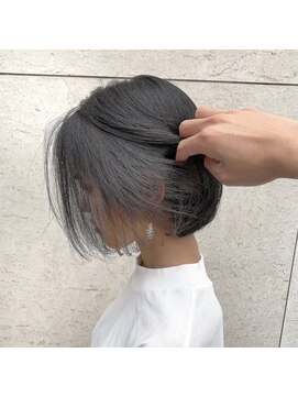 アクト 原宿(ACT) 黒髪ボブ　イヤリングカラー　インナーカラー[アンブレラカラー]