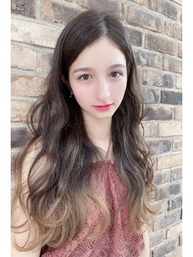 クーエフー(coo et fuu) フリンジウェーブのラフなロングスタイル♪藤沢2