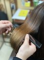 エルベ 千波店(elve) 髪質改善トリートメントで内部補修をしっかりします