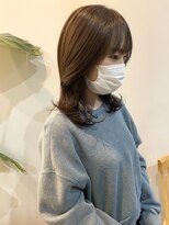 シェル 津山の手店(shel)&nbsp;【cocoa brown】10代20代30代大人可愛い艶感レイヤースタイル