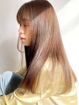 ケーツー心斎橋 クイーンズガーデン バイ ケーツー(K two QUEEN'S GARDEN by K two) K-two式酸性ストレートツヤ感ベージュ2/心斎橋&難波&なんば