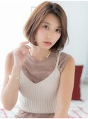 関内/髪質改善/ニュアンスカラーの大人前下がりボブd