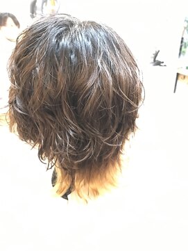 センスオブヘアー(Sense of hair) メンズウルフカットウェーブスタイル