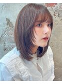 小顔効果抜群★さらっと顔まわりレイヤーカットが人気★髪質改善