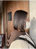 切りっぱなしボブ