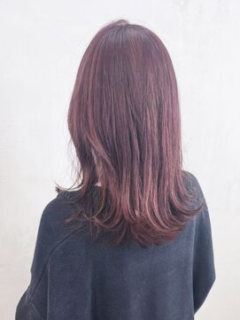 アイティーバイアルバム 藤沢店(IT by ALBUM) ラベンダーグレージュ_斜めバンググレージュカラー_ba401202