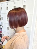 スタイリングも楽なナチュラルボブ