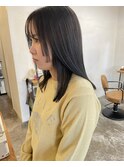 地毛風カラーと顔まわりカット