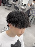 くせ毛パーマ縦落ち縮毛矯正パーマメンズパーマツイスト