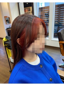 ヘアーショップアミティ オレンジカラー