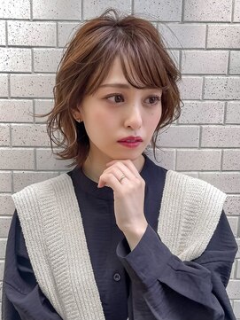 ギークス(GEEKS) 【GEEKS渋谷】ナチュラルボブウルフ/20代30代/夏カラー/前髪あり