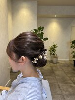 リムヘアソルト(LIM HAIR salt)&nbsp;シニヨン　キレイめアップ