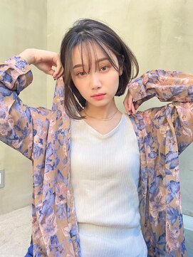 スティーロ 渋谷(Steelo) Steelo  ラベンダーベージュ×大人ボブ