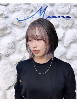 モアナ バイ ヘッドライト 三島店(Moana by HEADLIGHT) #レイヤーボブ#くびれボブ#インナーカラー