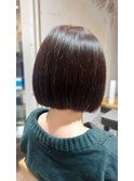 ラベンダーブラウン×ボブ