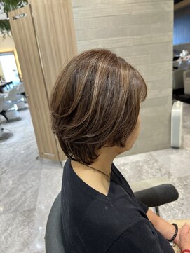 イメージア 町田店(IMAGE A) 白髪染めブラウンショート＠30代40代50代60代