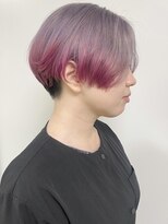 モリオフロムロンドン 原宿本店(morio from London) 【morio原宿】ショート　デザインカラー　ピンク