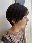 ショート/オリーブベージュカラー