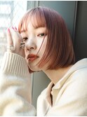 ボブ　ストレート　髪質改善　内巻き　ミニボブ
