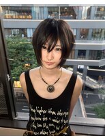 ベレーザ 渋谷(BELEZA)&nbsp;15570黒髪アッシュウルフレイヤー似合わせフェザーショート