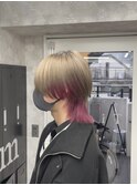 ハイライト/マッシュパーマ/ウルフ/アッシュブラック/八王子駅