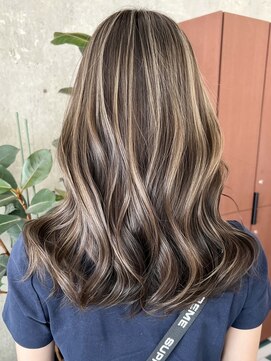 ノード(NODE) 栄艶髪ロング大人ハイライトヘア