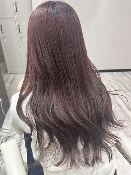 ベルヘアーデザイン 堺東(Belle hair Design) ピンクブラウンイルミナカラーレイヤーカット堺東