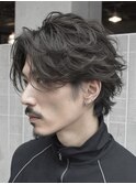 フェザーパーマフェザーショート韓国へアセンターパート
