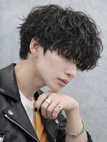 エイド 本店(aid)&nbsp;無造作マッシュ波巻きスパイラルパーマ刈り上げツーブロック渋谷