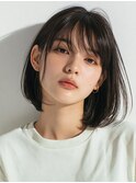 ミルクティーブロンド/ダークブルー/デジタルパーマ/大口新子安