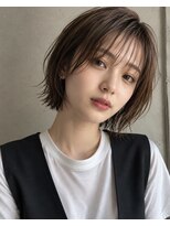 ラファンジュ ヘアー クレオ(Rohange hair Creo)&nbsp;ココアブラウン/透明感/大人かわいい/切りっぱなしボブ
